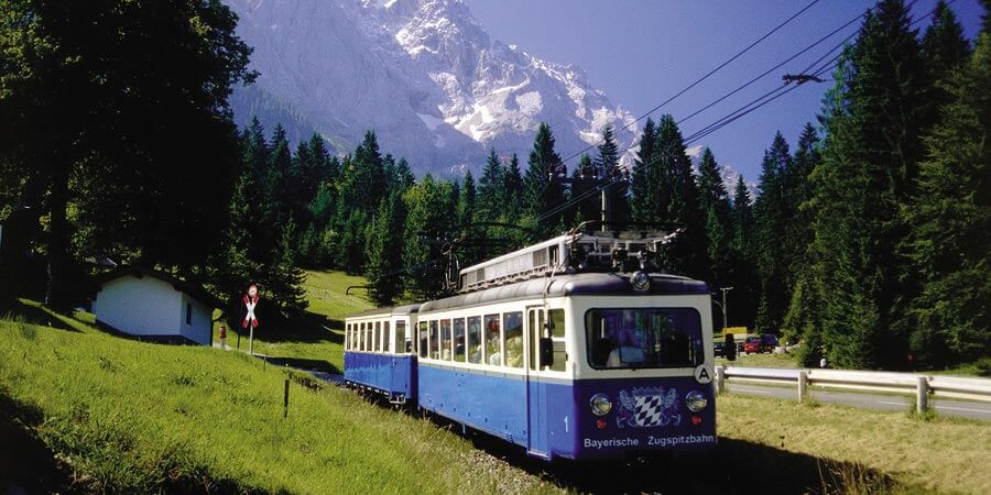 Journeying on the scenic Zugspitze Railway