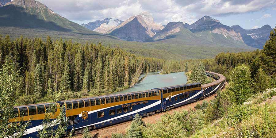 Riding into the Canadian Rockies on Rocky Mountaineer